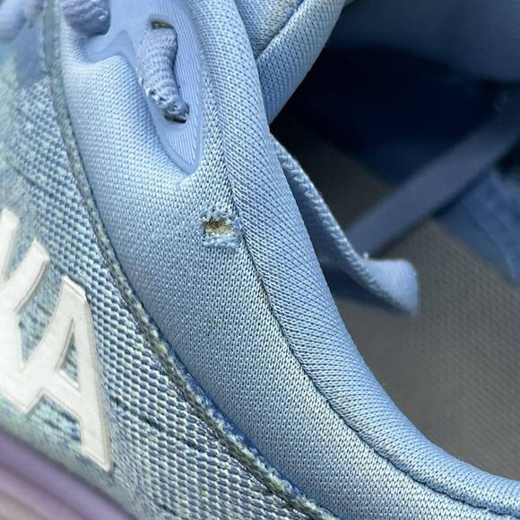 Hoka One One Bondi 8 Running Shoes Women Size 9.5 Blue Purple Cushion Sneakers - Picture 10 of 11